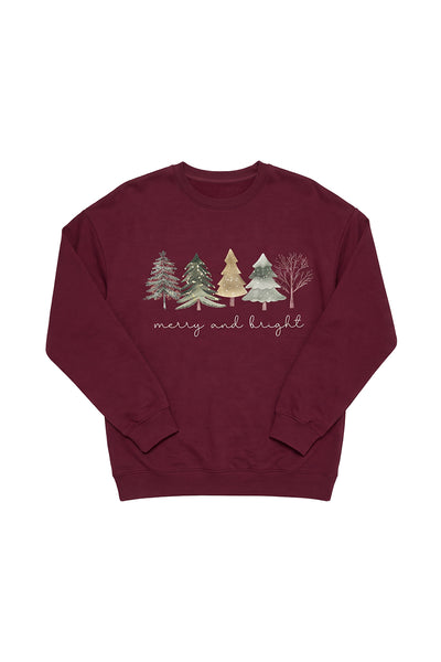 Unisex Fall Clothing Christmas Tree Graphic Sweatshirt