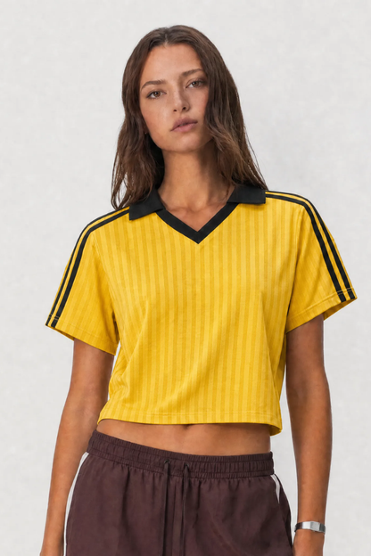Women's Summer 2026 Football Jersey Street Crop Tee