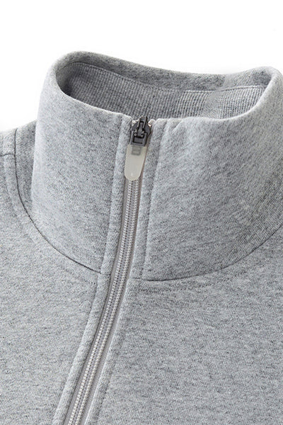 Women's Fall Winter Half-Zip Cropped Drawstring Sweatshirt