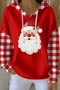 Red Plaid Santa Face