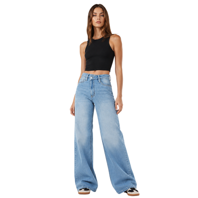 Women's High Waist Wide Leg Jeans