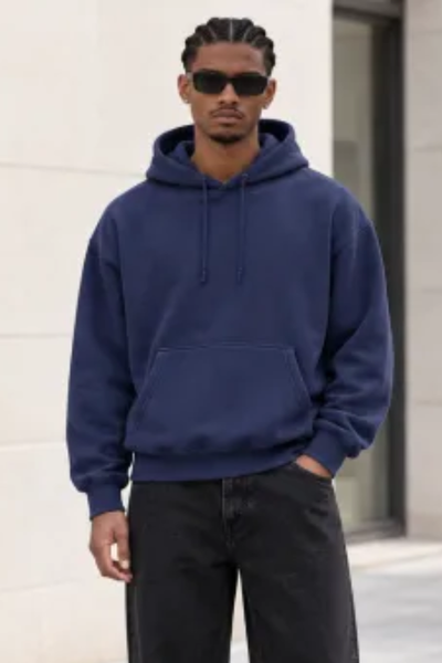 Men Fall Clothing Warm Oversized Drop Shoulder Hoodie