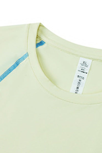 Men's Summer Reflective Contrast Quick-Dry Athletic T-Shirt