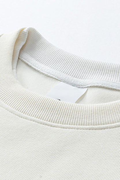 Men's Fall Winter Layered Snap-Button Crewneck Sweatshirt