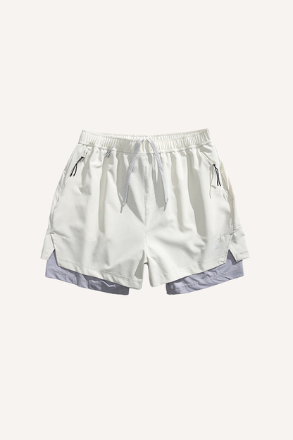 Unisex 2-in-1 Breathable Cooling Quick Dry Bike Shorts