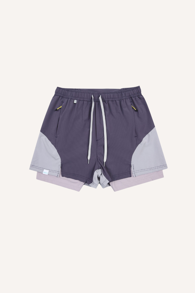 Unisex 2-in-1 Reflective UPF50+ Cooling Quick Dry Shorts