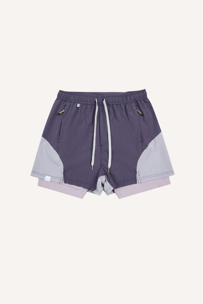 Unisex 2-in-1 Reflective UPF50+ Cooling Quick Dry Shorts