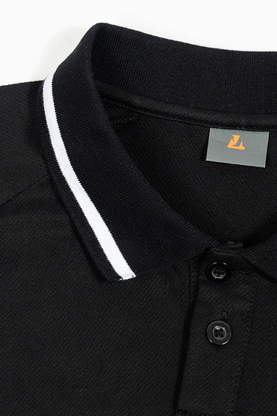 Men's Street Boxy Contrast Piping Short Sleeve Cotton Polo