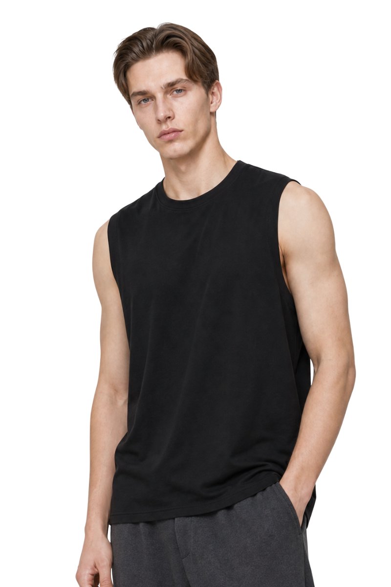 Men‘s Summer Solid Campus A-Line Tee & Skirt Set