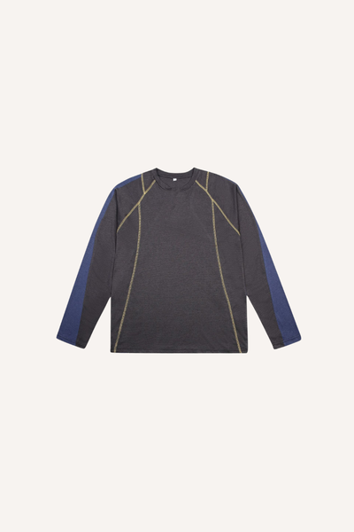 Men’s LYCRA Wicking Cooling Raglan Colorblock LS Tee
