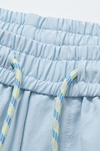 Men's Spring Contrast-Stitch Quick-Dry Wide-Leg Pants