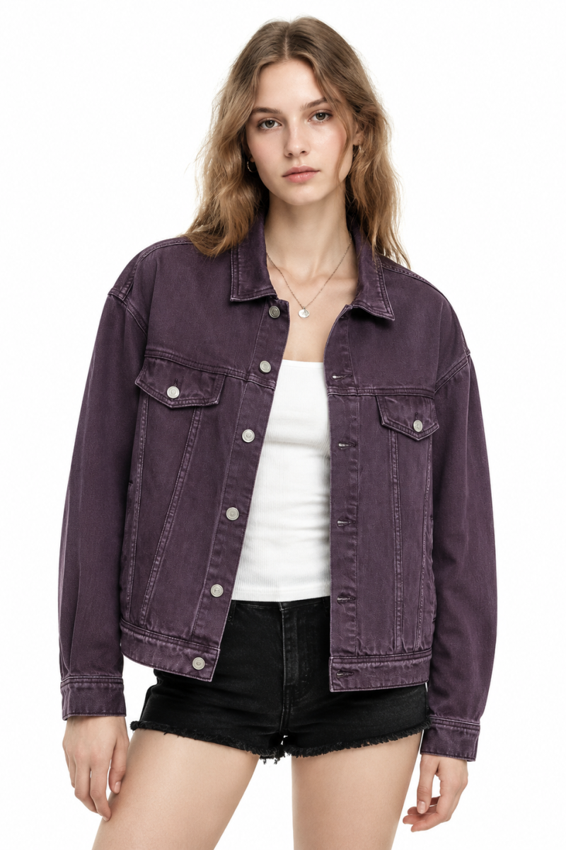 Women's & Unisex Oversized Washed Denim Jacket