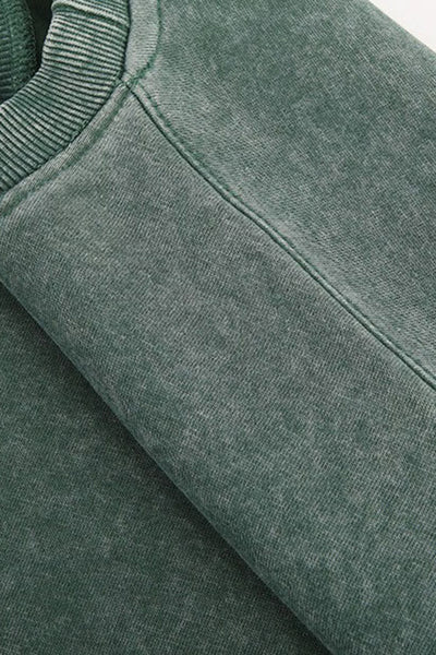 Men's Fall Winter Vintage Loose Crewneck Cotton Sweatshirt