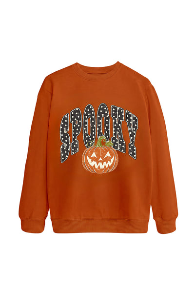 Unisex Fall Clothing Halloween Spooky Pumpkin Sweatshirt