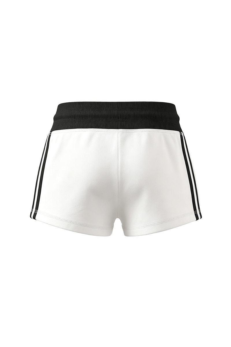 Women Summer Side Stripe Drawstring Sports Shorts