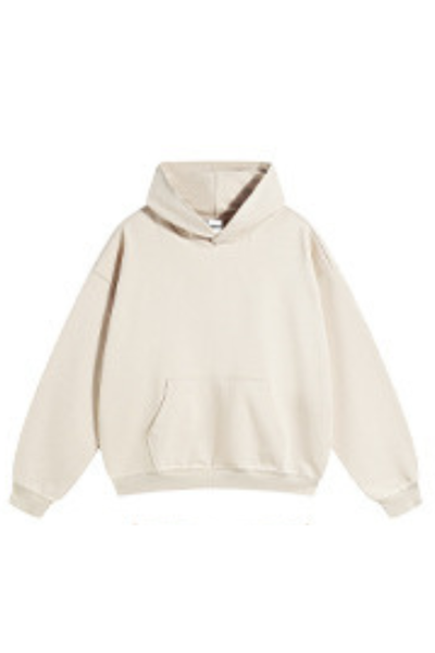 Men's Fall Winter 430g Terry Solid Loose DropShoulder Hoodie