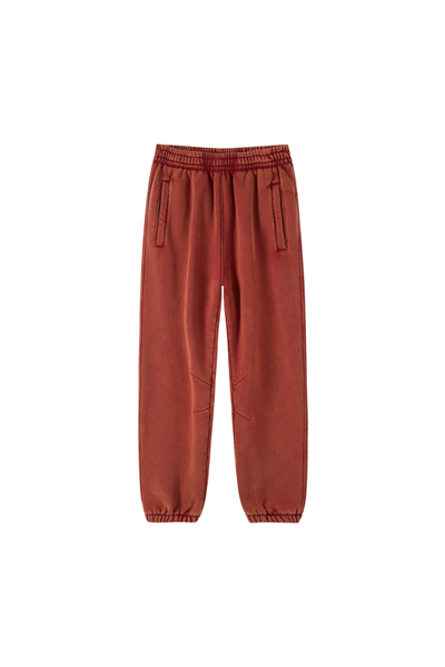 Unisex Fall Clothing Wax Washed Relaxed Jogger Pants