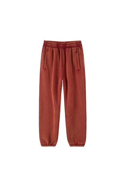 Unisex Fall Clothing Wax Washed Relaxed Jogger Pants