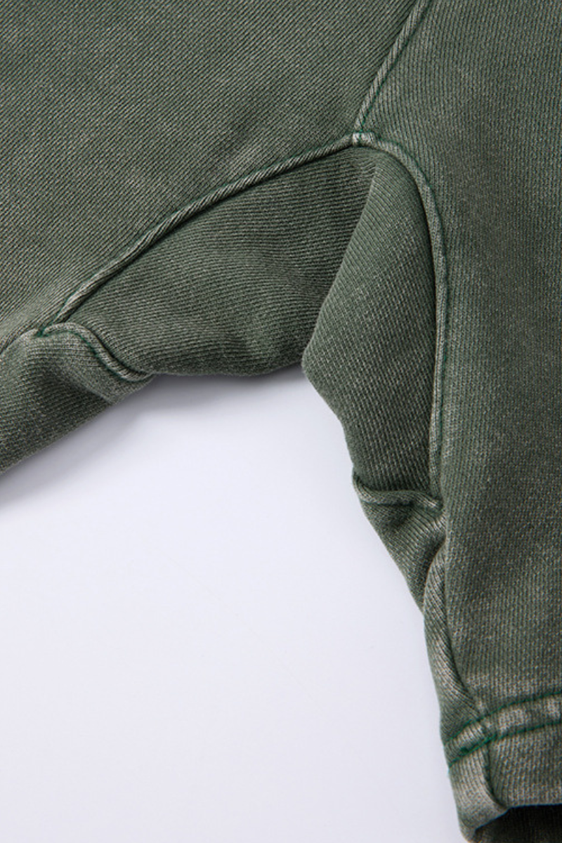 Men's Summer Washed Boxy Cotton Tee & Shorts Set