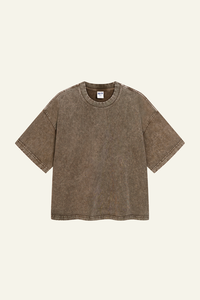 Men's Cotton Streetwear Washed Distressed T-shirt