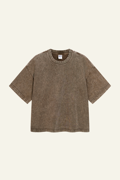 Men's Cotton Streetwear Washed Distressed T-shirt