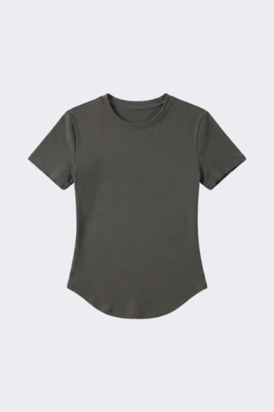 Women's Outdoor Yoga Gym Tight Run Tee - Crewneck