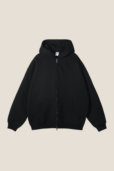 Women's Streetwear 350G Heavyweight Full Zip Hooded Jacket