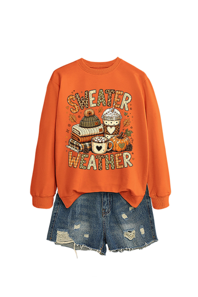 Unisex Fall Clothing Sweater Weather Graphic Sweatshirt