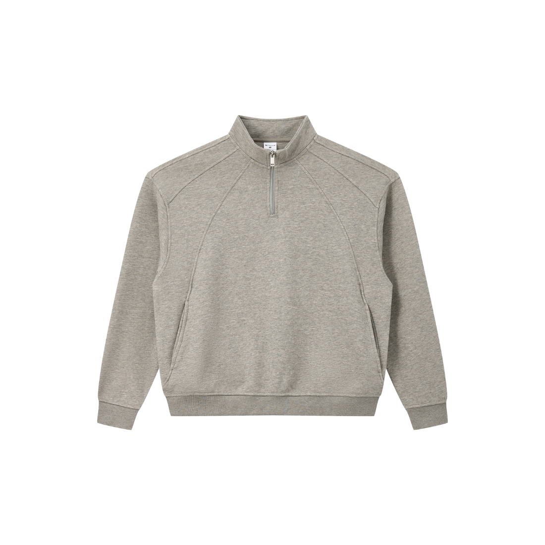 Unisex Fall Clothing Warm Heathered Half Zip Sweatshirt