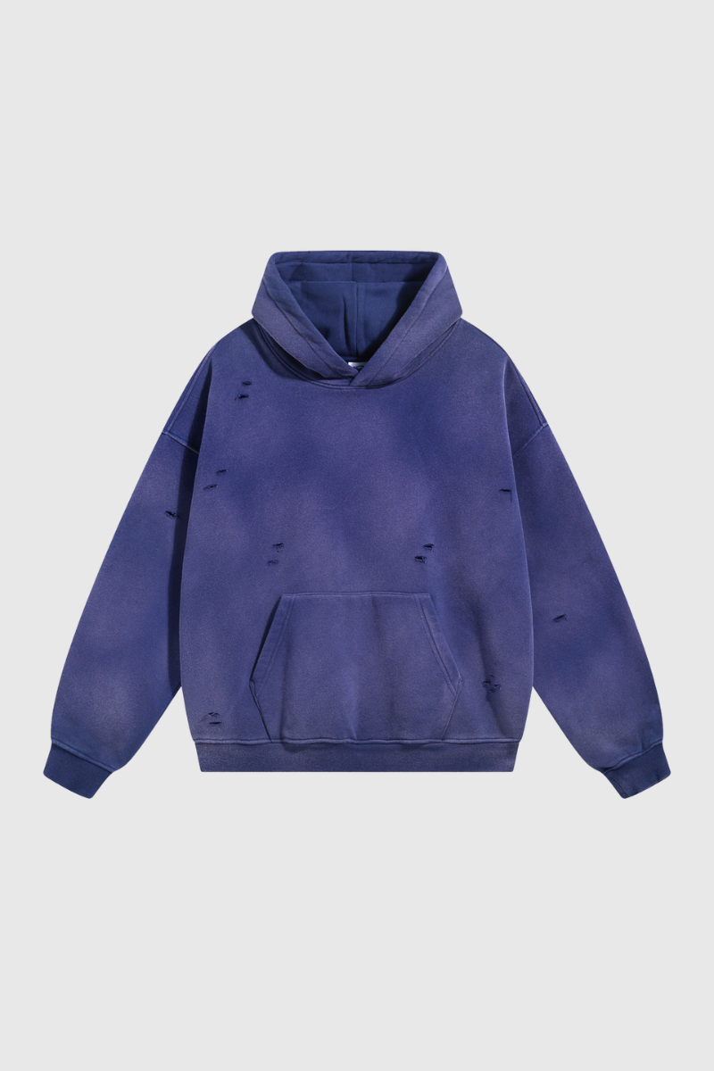 Women's Streetwear Washed 360G Heavyweight Cut Hoodie