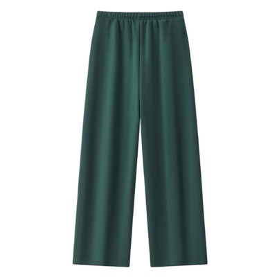 Unisex Spring Cotton Wide-Leg Drawstring Pocket Sweatpants