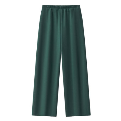 Unisex Spring Cotton Wide-Leg Drawstring Pocket Sweatpants