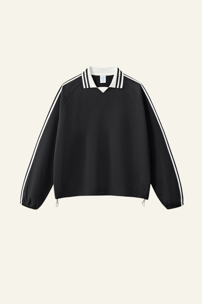 Men's Streetwear Cotton Striped Color-Block Sweatshirts