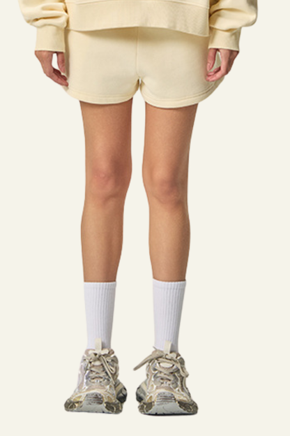 Women's Athletic Solid Dopamine  Shorts