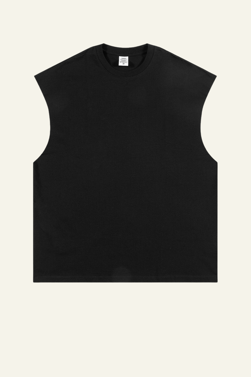 Women's Streetwear Heavyweight Cotton Sleeveless Top