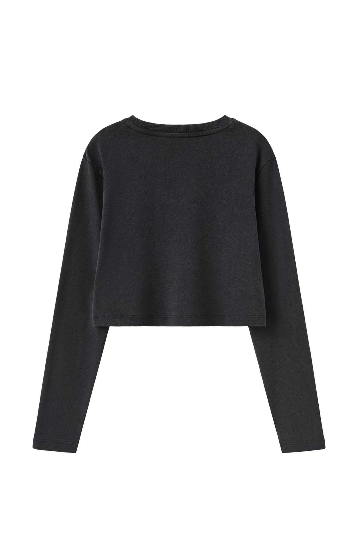 Women's Washed Raw Cut Patchwork Boxy Crewneck Sweatshirt