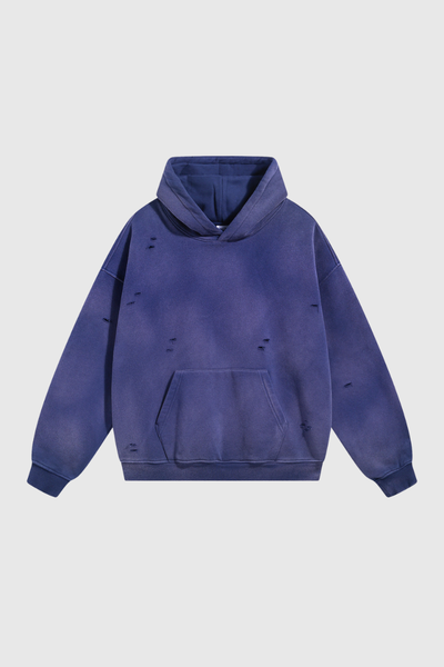 Men's Streetwear Washed 360G Heavyweight Cut Hoodie
