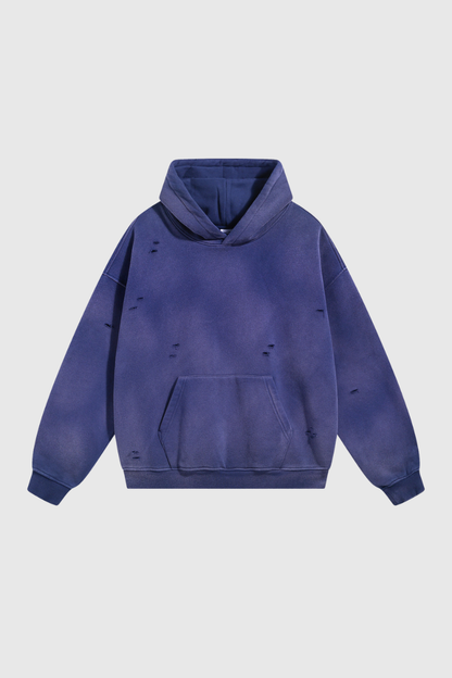 Men's Streetwear Washed 360G Heavyweight Cut Hoodie
