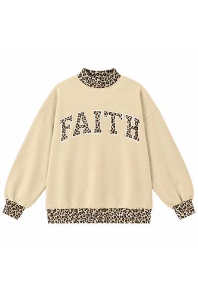 Women Fall Clothing Grace Applique Oversized Sweatshirt