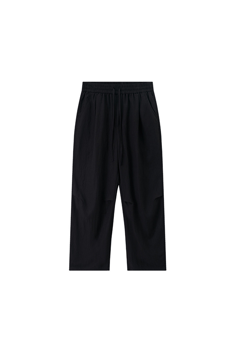 Men's Summer Lyocell-Linen Elastic-Waist Wide-Leg Pants