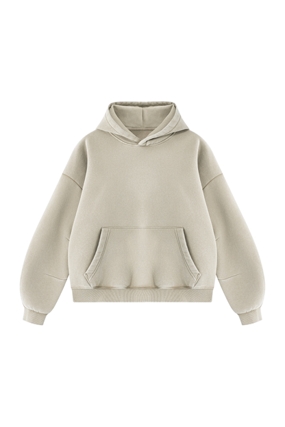 Unisex Fall Clothing Vintage Faded Curved Sleeve Hoodie