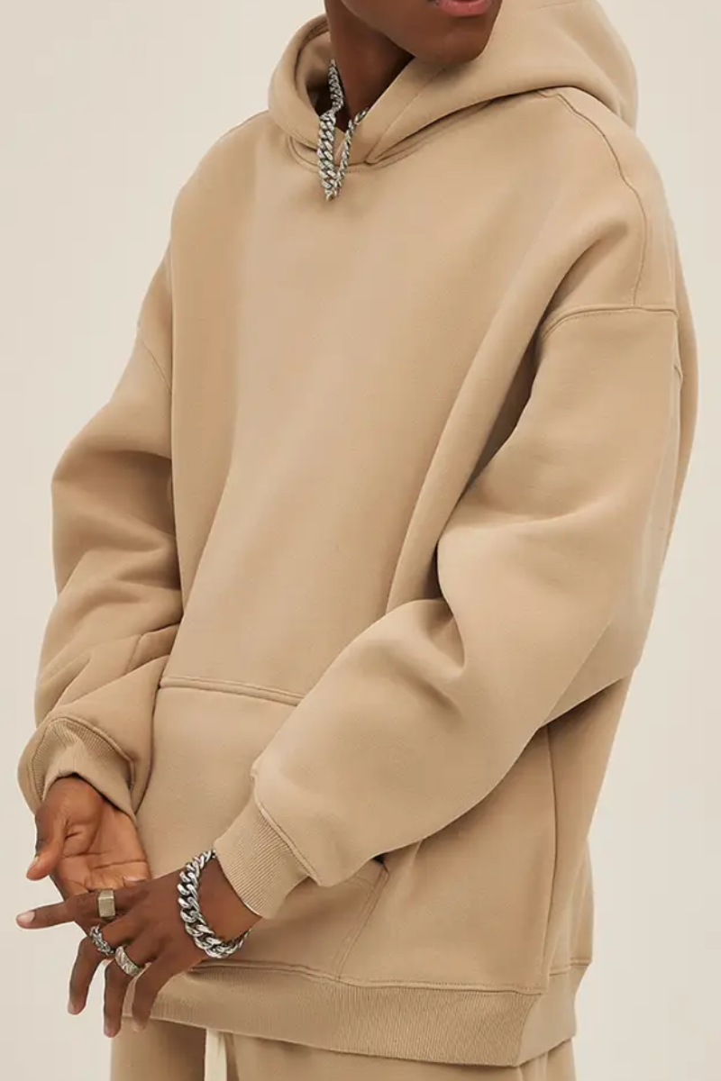 Men's 350G Heavyweight Large Pocket Hoodie Sweatshirts