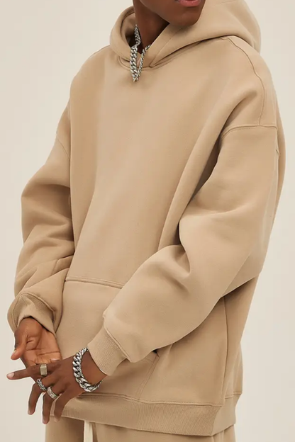 Men's 350G Heavyweight Large Pocket Hoodie Sweatshirts