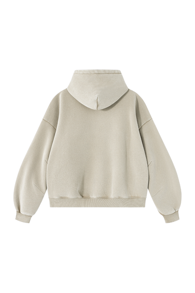 Unisex Fall Clothing Vintage Faded Curved Sleeve Hoodie
