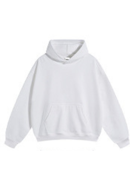 Men's Fall Winter 430g Terry Solid Loose DropShoulder Hoodie
