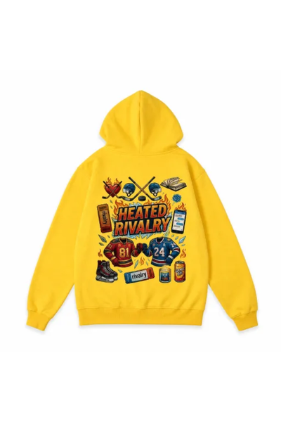 Men Fall Clothing Heated Rivalry Graphic Oversized Hoodie
