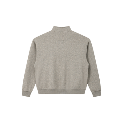 Unisex Fall Clothing Warm Heathered Half Zip Sweatshirt