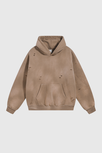 Women's Streetwear Washed 360G Heavyweight Cut Hoodie