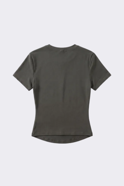 Women's Outdoor Yoga Gym Tight Run Tee - Crewneck