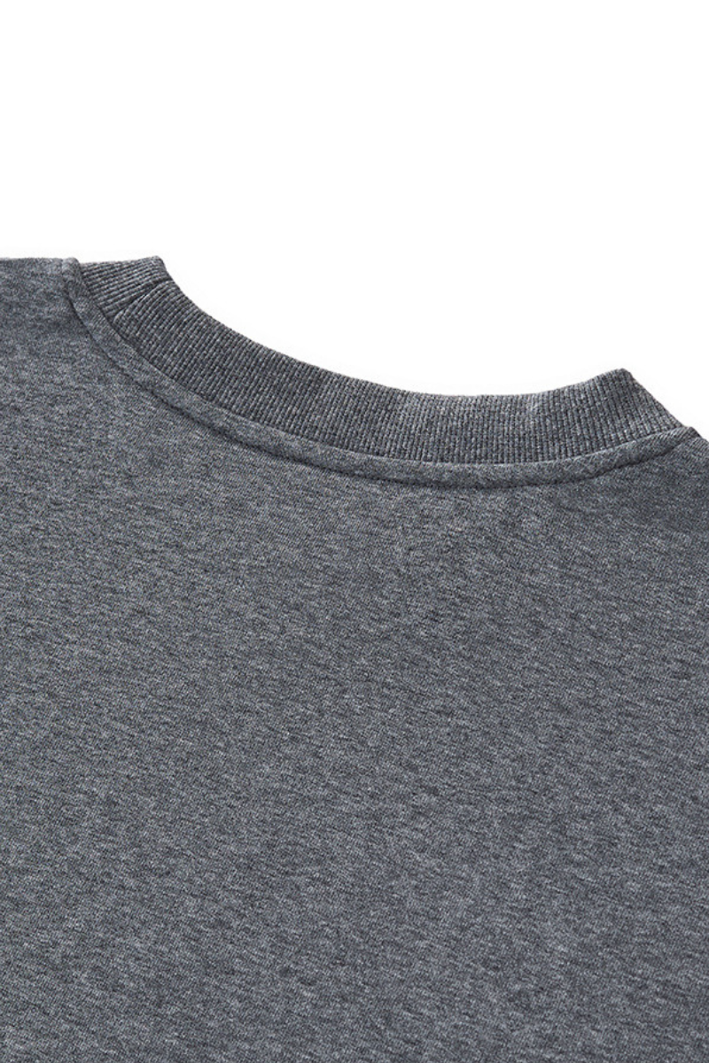 Women's 280g Cropped Oversized Terry Cuff Crewneck Tee